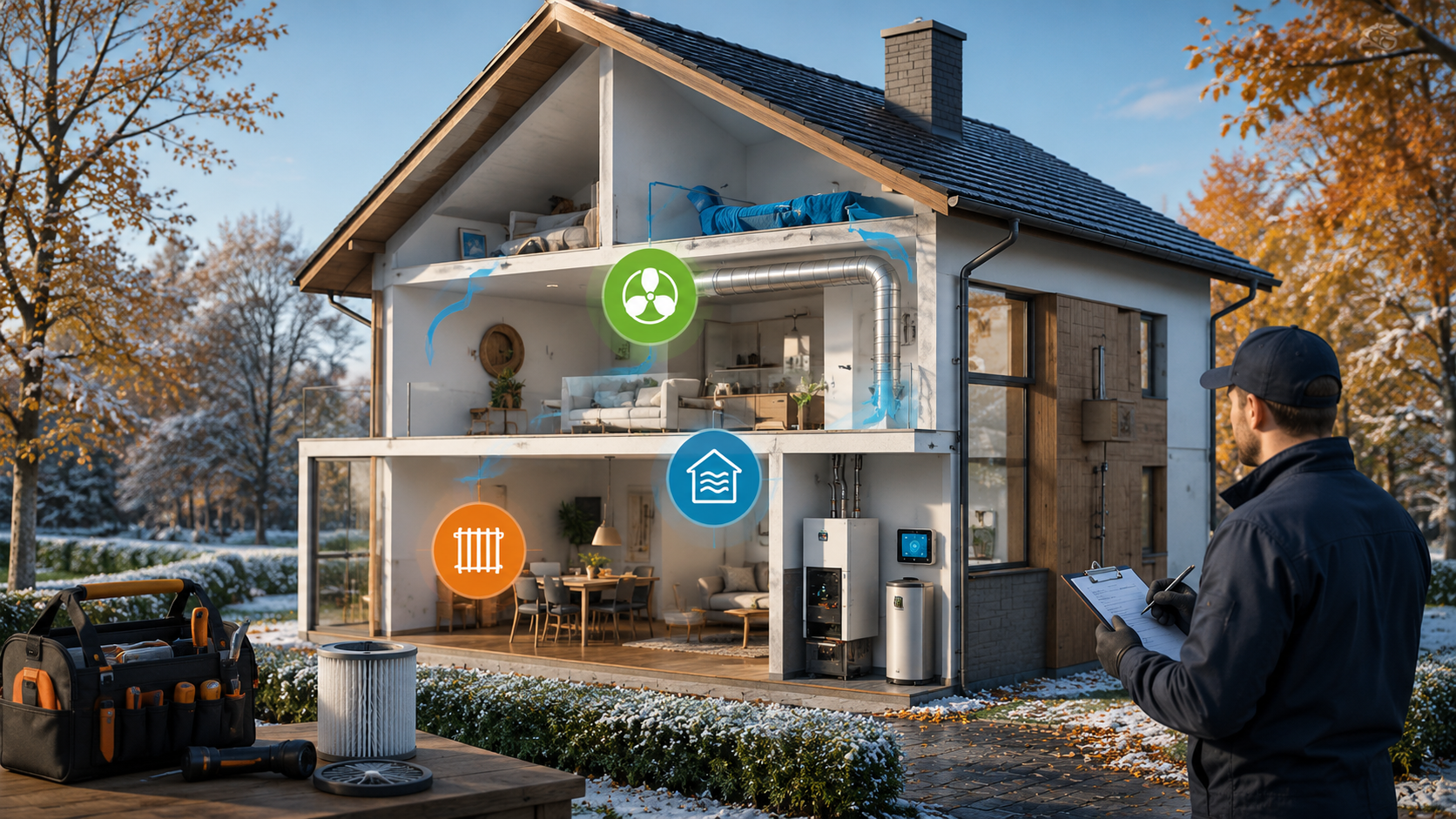 check up chauffage ventilation avant hiver