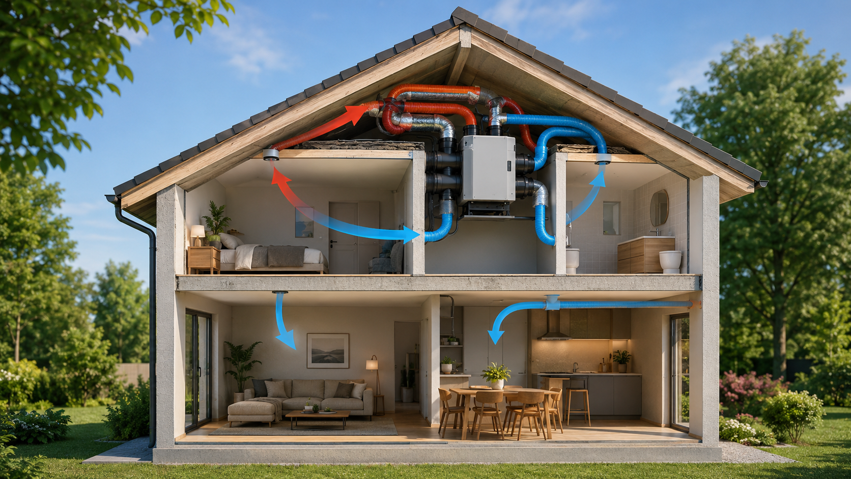 vmc double flux fonctionnement avantages prix